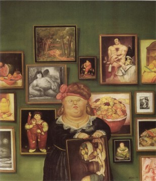 Fernando Botero Painting - El coleccionista Fernando Botero